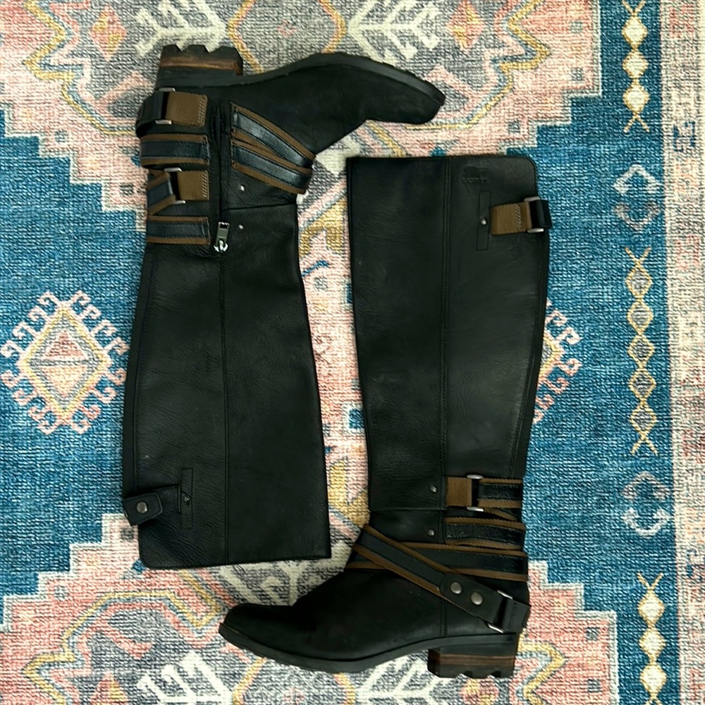 Sorel leather knee high boot